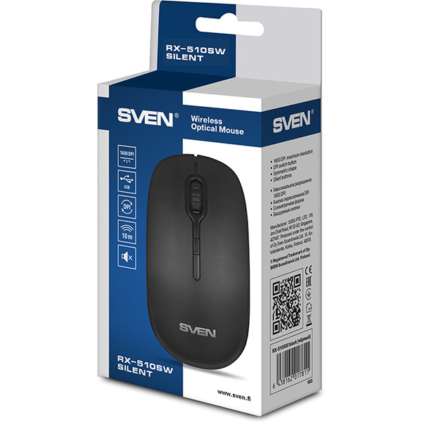 Мышь SVEN RX-510SW  silent black