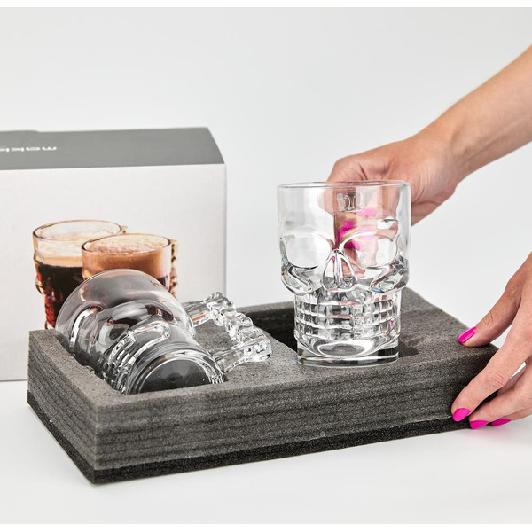 Набор бокалов для пива Makkua MB530 Beerglass Skull buddy