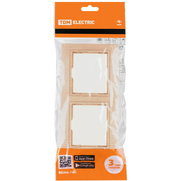 Рамка TDM Electric Таймыр ЭКО SQ1814-0226 (сосна)