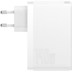 Сетевое зарядное устройство Baseus GaN5 Pro Fast Charger 2C+U 140W CCGP100202 White