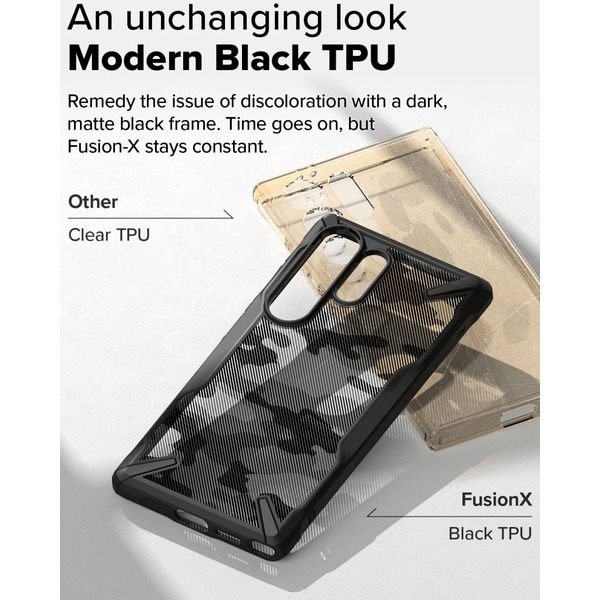 Чехол Ringke FUSION X для Galaxy S25 Ultra CAMO BLACK