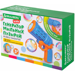 Генератор мыльных пузырей BRAUBERG Бластер-КОЛЬТ с потайным баком 665149