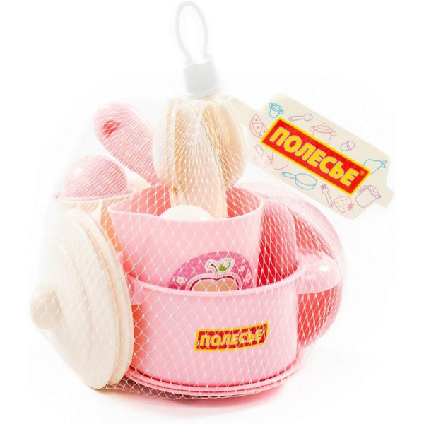 Набор игрушечной посуды Полесье Настенька 79923 (на 2 персоны, в сеточке)