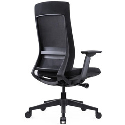 Кресло компьютерное SitZone E-VL002B сетка/ткань, черный, крестов. пластик