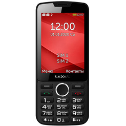 Телефон TEXET TM-308 (черный/красный)