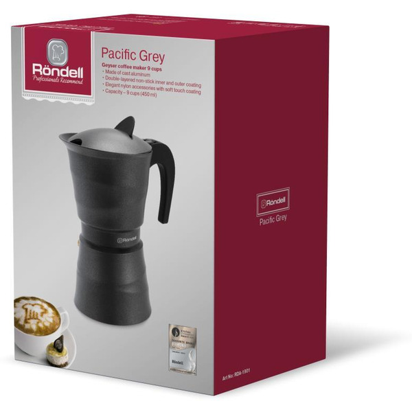 Кофеварка гейзерная Rondell Pacific Grey RDA-1901