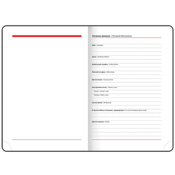 Ежедневник недатированный BRAUBERG Profile 123428