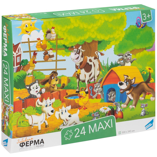 Пазлы детские Dream Makers "Ферма MAXI ", 24 элемента RI2403C