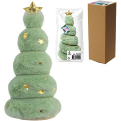 Украшение новогоднее интерьерное ЗОЛОТАЯ СКАЗКА Пушистая елочка 592565