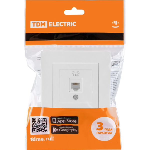 Розетка TDM Electric Сенеж SQ1816-0042 (белый)