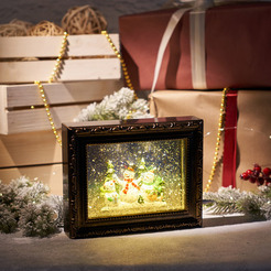 Декоративный фонарь с эффектом снегопада и подсветкой NEON-NIGHT Картина 501-163