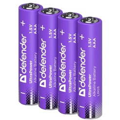 Батарейка алкалиновая Defender PowerPulse LR03-4BL ААА (блистер, 4 шт)