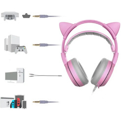 Наушники с ушками Somic G951S (розовый)