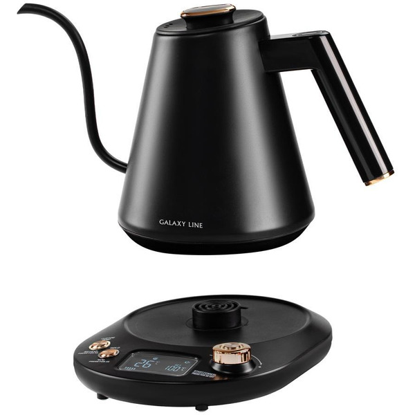 Чайник для заваривания кофе и чая Galaxy Line GL 0341 (черный)