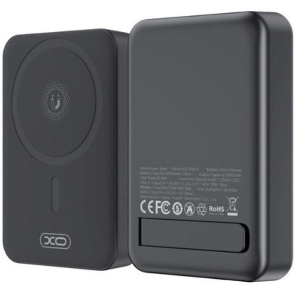 Портативное зарядное устройство XO PR231 (черный)