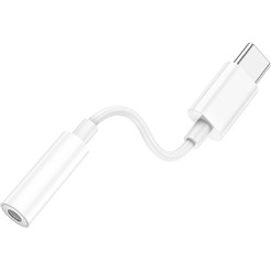 Адаптер Hoco LS35 USB Type-C - 3.5 jack (белый)