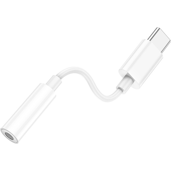 Адаптер Hoco LS35 USB Type-C - 3.5 jack (белый)