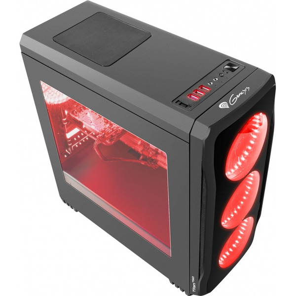 Корпус для компьютера GENESIS Titan 750 Red Midi NPC-1125