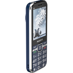 Мобильный телефон Maxvi P18i +ЗУ WC-114 (синий)