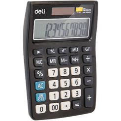 Калькулятор Deli E1238black