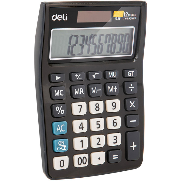 Калькулятор Deli E1238black