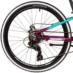 Велосипед Novatrack Katrina 7.D 24 2025 24AHD.KATRINA.10VGN5 (зелёный/фиолетовый)