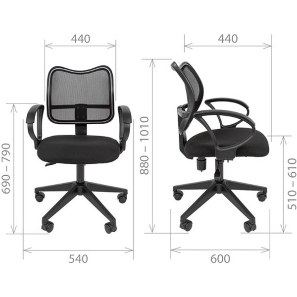 Кресло офисное Chairman 450 LT (черный)