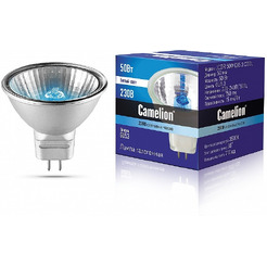 11470 JCDR 50W GX5.3 COOL (Эл.лампа галоген.с защ.стеклом, 220V, 50mm, 2000 часов) Camelion