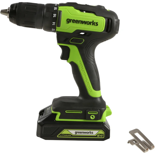Дрель-шуруповерт Greenworks GD24DD35K2 3704007UA