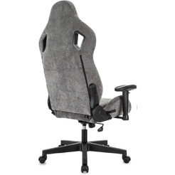 Кресло игровое Zombie Ghost Fabric (серый)