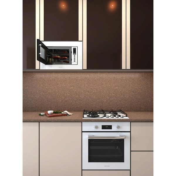 Встраиваемая микроволновая печь KRONA RAUM 60 WH DOTS / KRMW03