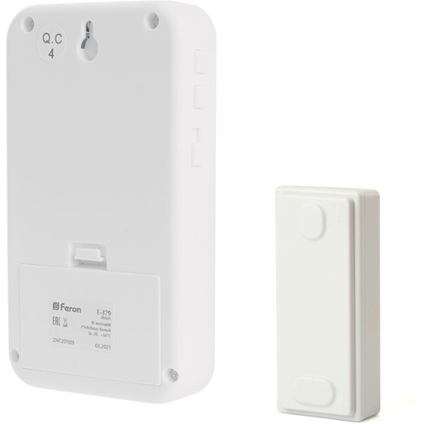 Звонок электрический дверной Feron E-379 (белый)