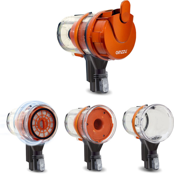 Пылесос Ginzzu VS401 (оранжевый)