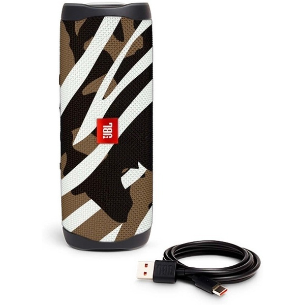 Беспроводная колонка JBL FLIP 5 (черно-коричневый камуфляж)