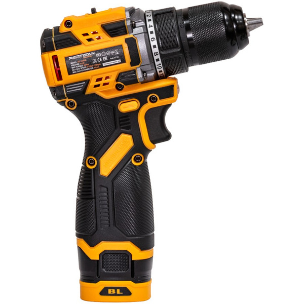 Дрель-шуруповерт Partisan AD-1660BLPSN (с 2-мя АКБ, кейс)