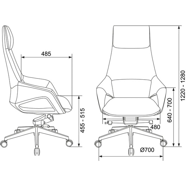 Кресло Бюрократ DAO-2 (белый)