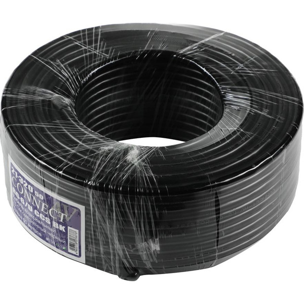 Кабель Premier CONNECT-AV RG-6/U CCS BK 50м. (катушка:50м) черный (21-320 50)