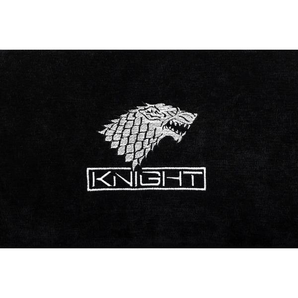 Кресло игровое Knight Wolf черный/серый