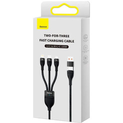 Кабель Baseus USB-C/A - USB-C, microUSB, Lightning CASS030101