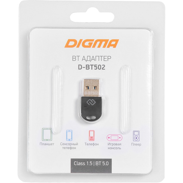 Bluetooth адаптер Digma D-BT502