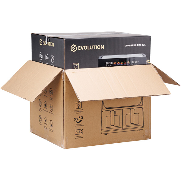 Аэрофритюрница Evolution AIRO DualGrill Pro 10L (AIRO 10400ТW Dual)