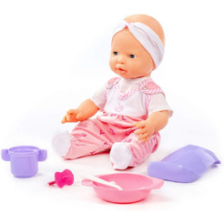 Пупс Полесье Веселый с соской и набором для кормления 86754