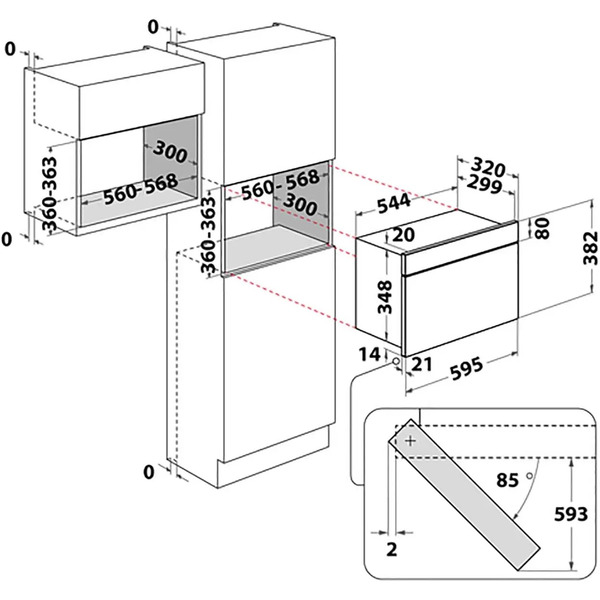 Микроволновая печь WHIRLPOOL W7 MN840