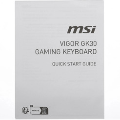 Клавиатура MSI Vigor GK30 Infrared (черный)