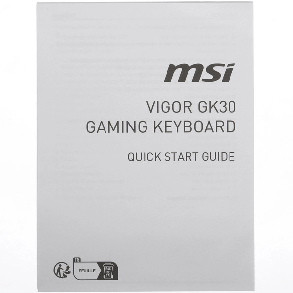 Клавиатура MSI Vigor GK30 Infrared (черный)