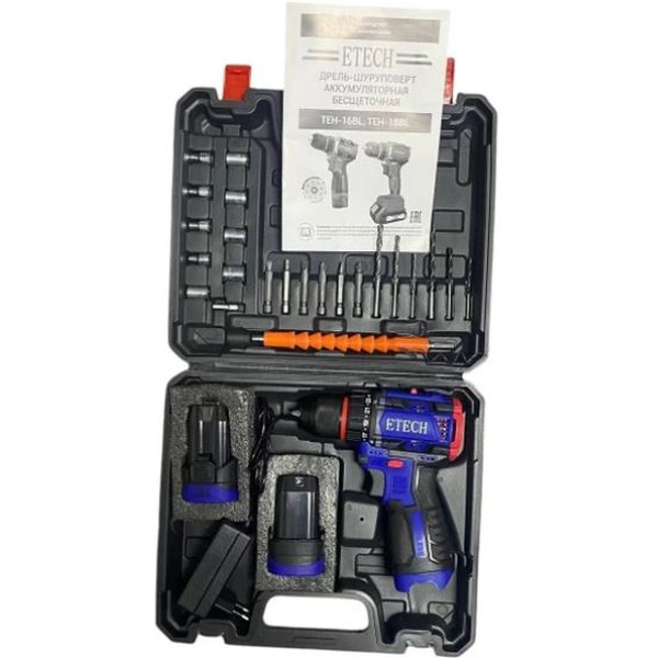 Дрель-шуруповерт ETECH TEH-16BL
