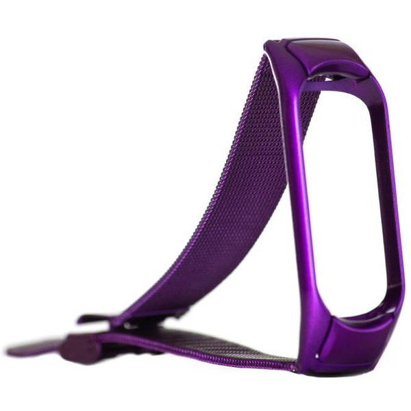 Ремешок Bingo Stainless Grid для Xiaomi Mi Band 3/4 Фиолетовый