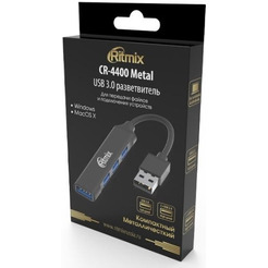 USB-хаб Ritmix CR-4400 Metal