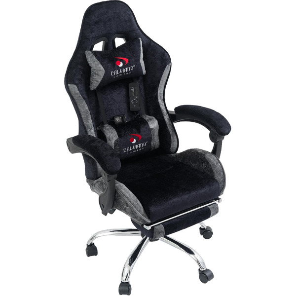 Вибромассажное кресло Calviano AVANTI ULTIMATO Black-Grey fabric