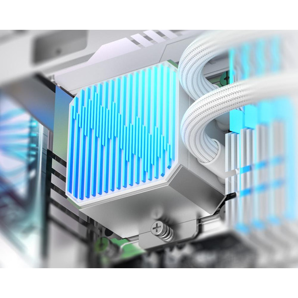 Система жидкостного охлаждения для процессора ID-Cooling DX360 Max White
